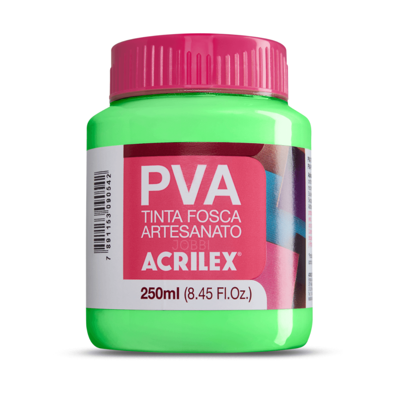 Pintura para Artesanía PVA Verde Hoja 250ml, ACRILEX
