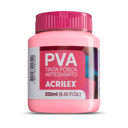 Pintura para Artesanía PVA Rosa Té 250ml, ACRILEX