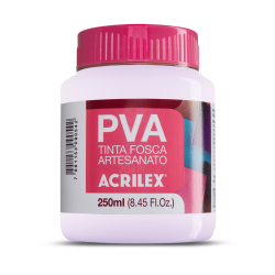 Pintura para Artesanía PVA Rosa Bebé 250ml, ACRILEX