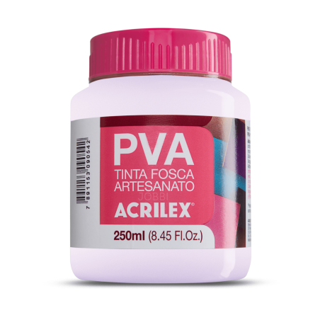Pintura para Artesanía PVA Rosa Bebé 250ml, ACRILEX