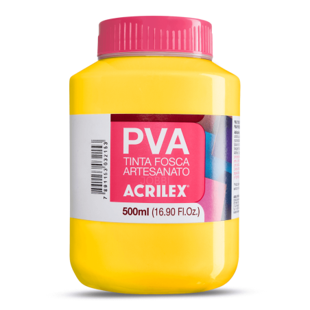 Pintura para Artesanía PVA Amarillo Oro 500ml, ACRILEX