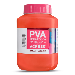 Pintura para Artesanía PVA Rojo Fuego 500ml, ACRILEX