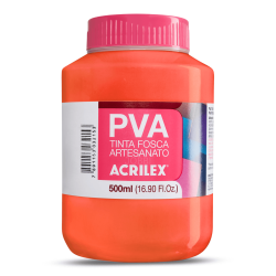 Pintura para Artesanía PVA Rojo Vivo 500ml, ACRILEX