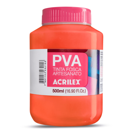 Pintura para Artesanía PVA Rojo Vivo 500ml, ACRILEX