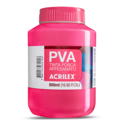 Pintura para Artesanía PVA Rosa Oscuro 500ml, ACRILEX