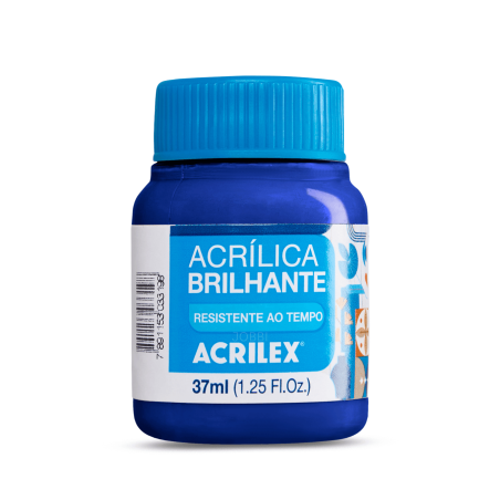 Pintura Acrílica Brillante 37ML, Azul Turquesa - ACRILEX