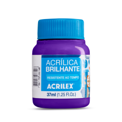 Pintura Acrílica Brillante 37ML, Violeta - ACRILEX