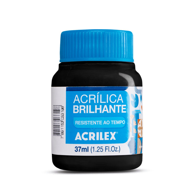 Pintura Acrílica Brillante 37ML, Negro - ACRILEX