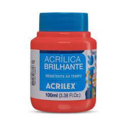 Pintura Acrílica Brillante 100ML, Rojo Fuego - ACRILEX
