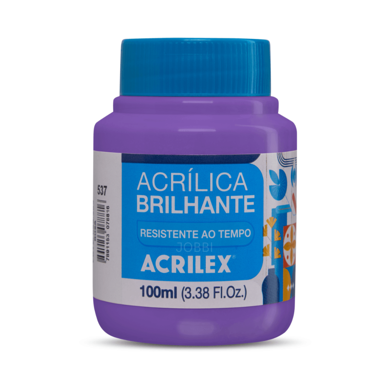 Pintura Acrílica Brillante 100ML, Violeta - ACRILEX