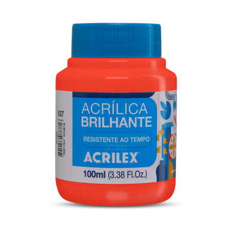 Pintura Acrílica Brillante 100ML, Naranja - ACRILEX