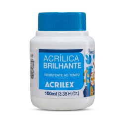 Pintura Acrílica Brillante 100ML, Blanco - ACRILEX