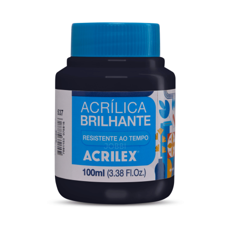 Pintura Acrílica Brillante 100ML, Negro - ACRILEX