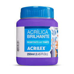 Pintura Acrílica Brillante 250ML, Violeta - ACRILEX