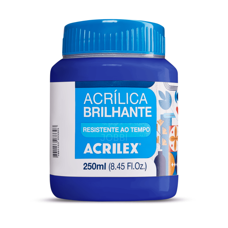 Pintura Acrílica Brillante 250ML, Azul Turquesa - ACRILEX
