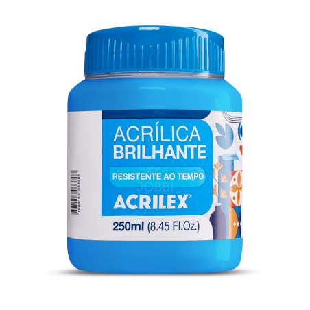Pintura Acrílica Brillante 250ML, Azul Celeste - ACRILEX