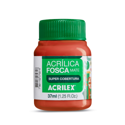 Pintura Acrílica Mate 37ML, Rojo Fuego - ACRILEX