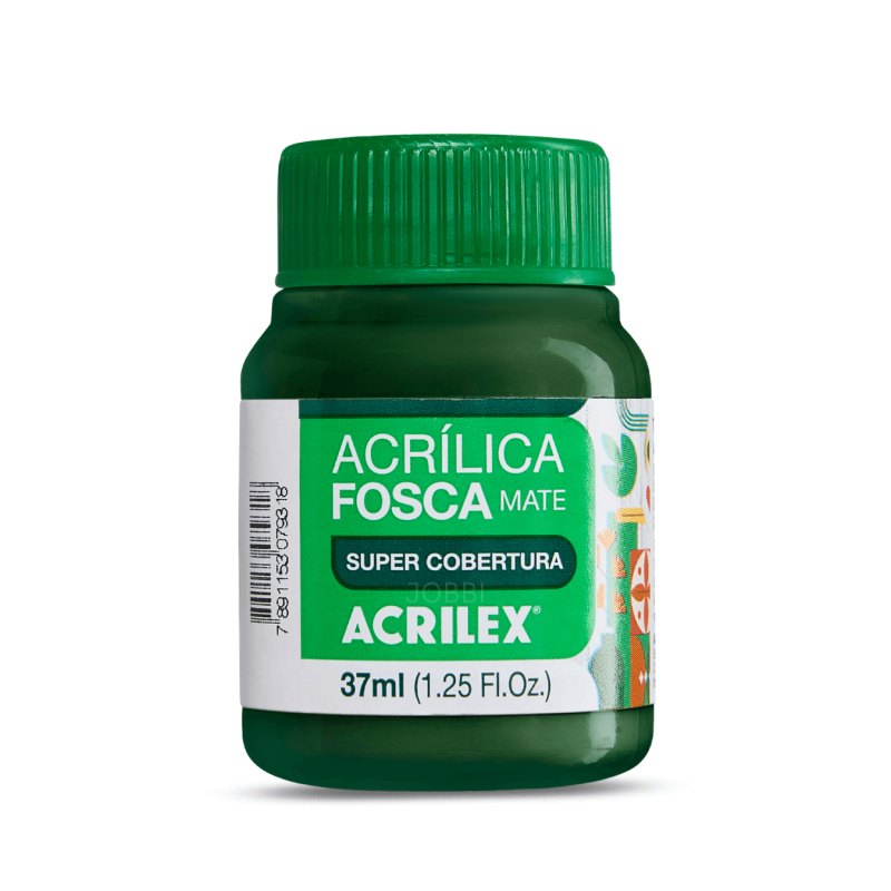 Pintura Acrílica Mate 37ML, Verde Esmeralda - ACRILEX
