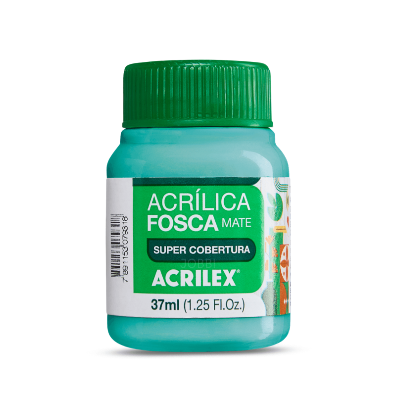Pintura Acrílica Mate 37ML, Turquesa - ACRILEX