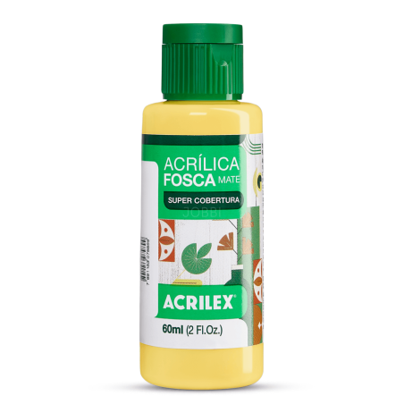 Pintura Acrílica Mate 60ML, Amarillo Limón - ACRILEX