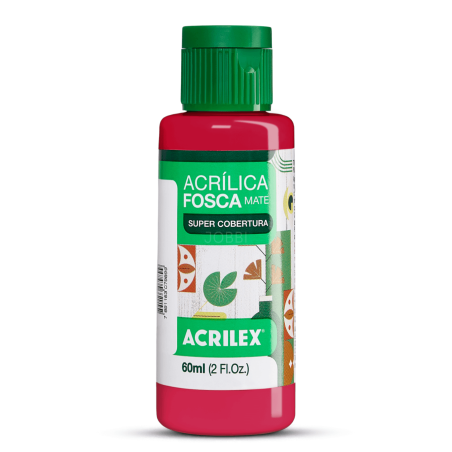 Pintura Acrílica Mate 60ML, Rojo Escarlata - ACRILEX
