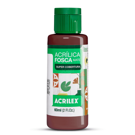 Pintura Acrílica Mate 60ML, Marrón Oscuro - ACRILEX