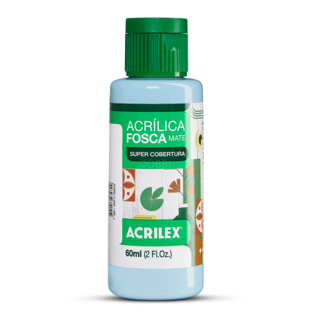 Pintura Acrílica Mate 60ML, Azul Hortensia - ACRILEX