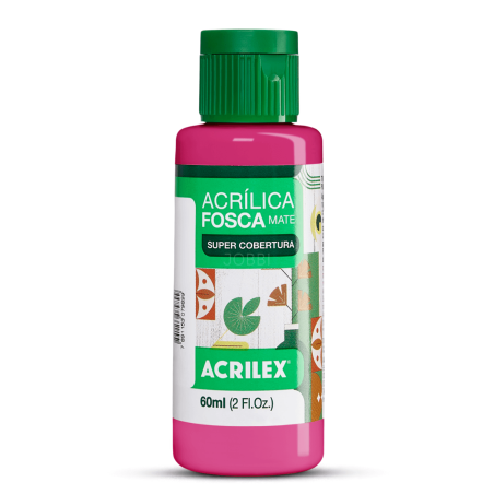 Pintura Acrílica Mate 60ML, Fucsia - ACRILEX
