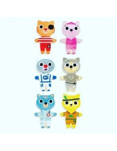 Puzzle Gatito de madera, DJECO