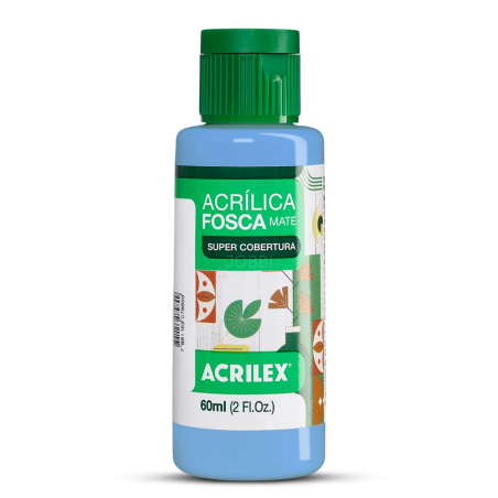 Pintura Acrílica Mate 60ML, Azul Bali - ACRILEX