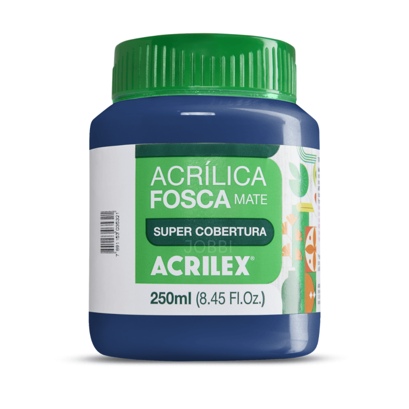 Pintura Acrílica Mate 250ML, Azul Turquesa - ACRILEX