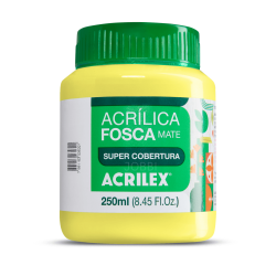Pintura Acrílica Mate 250ML, Amarillo Limón - ACRILEX