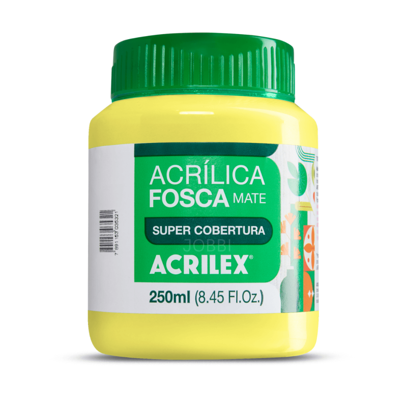 Pintura Acrílica Mate 250ML, Amarillo Limón - ACRILEX