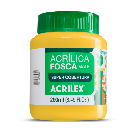 Pintura Acrílica Mate 250ML, Amarillo Oro - ACRILEX