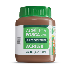 Pintura Acrílica Mate 250ML, Marrón - ACRILEX