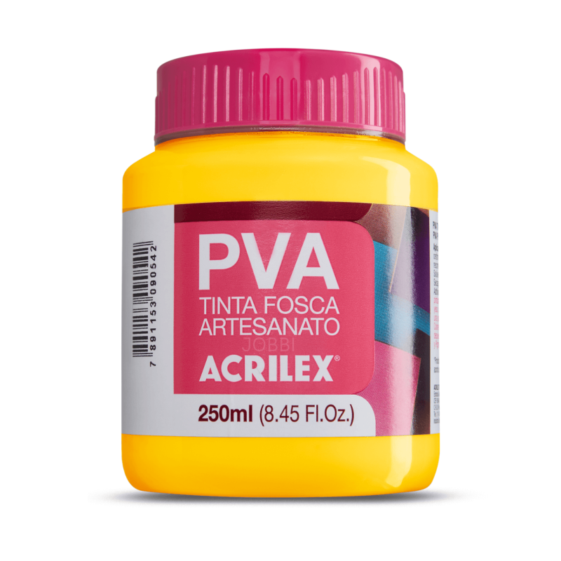 Pintura para Artesanía PVA Amarillo Oro 250ml, ACRILEX