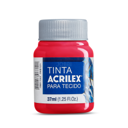 Pintura para Tela Acrilex 37ml Rojo Nata 984