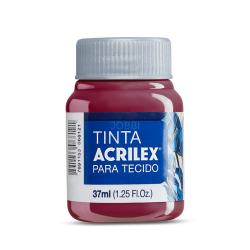 Pintura para Tela Acrilex 37ml Rojo Quemado 588