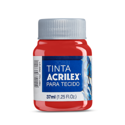 Pintura para Tela Acrilex 37ml Rojo Tomate 583