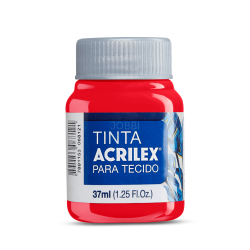 Pintura para Tela Acrilex 37ml Rojo Vivo 541