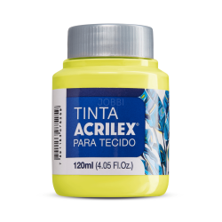 Pintura para tela Acrilex 120ml Amarillo Limón 504