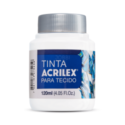 Pintura para tela Acrilex 120ml Blanco 519