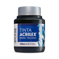 Pintura para tela Acrilex 120ml Negro 520