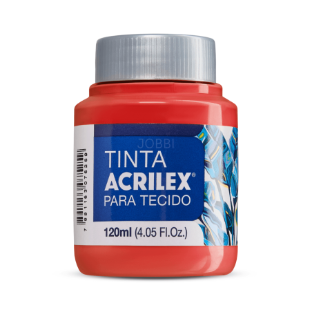 Pintura para tela Acrilex 120ml Rojo Fuego 507