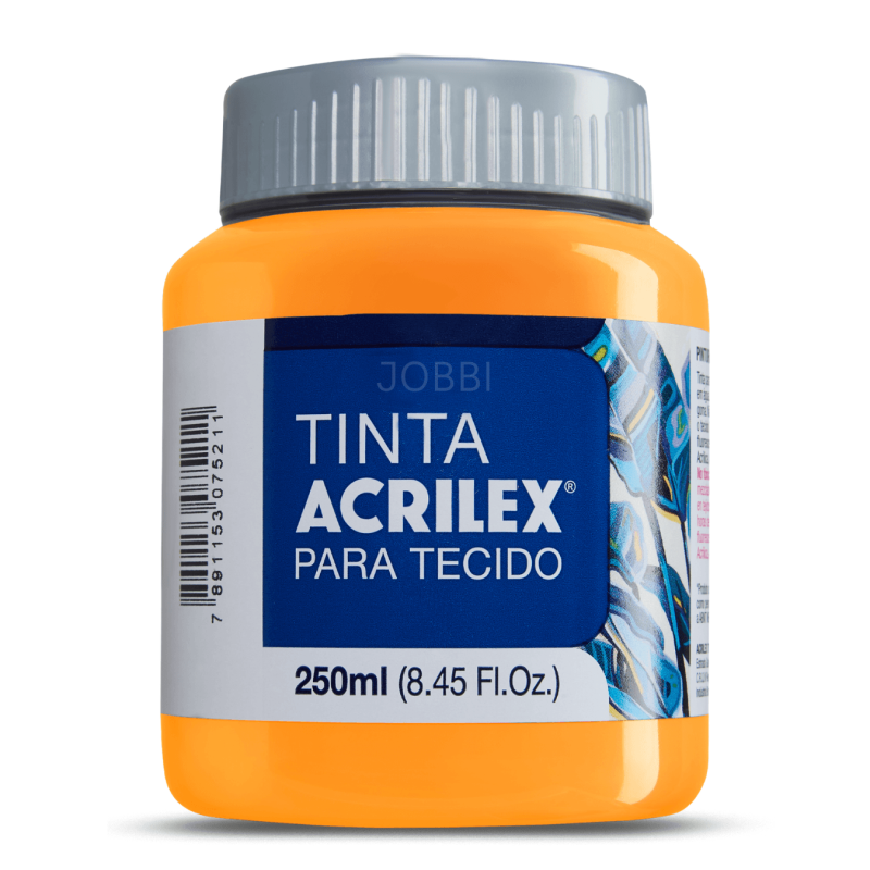 Pintura para tela Acrilex 250ml Amarillo Cadmio 536