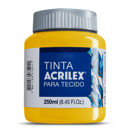Pintura para tela Acrilex 250ml Amarillo Oro 505