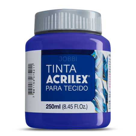 Pintura para tela Acrilex 250ml Azul Cobalto 502