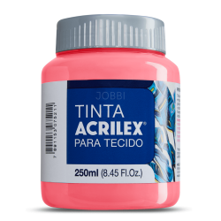Pintura para tela Acrilex 250ml Coral 586