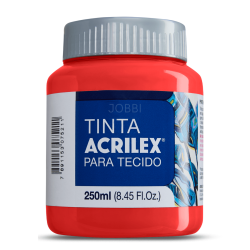 Pintura para tela Acrilex 250ml Rojo Bebé 800