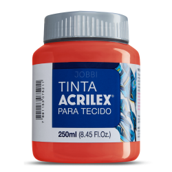 Pintura para tela Acrilex 250ml Rojo Escarlata 508